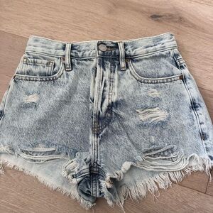 PacSun Blue Jean Shorts Distressed High-Waisted